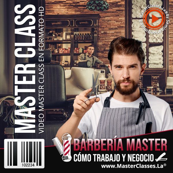 Curso Barbería Master: Cómo Trabajo y Negocio con acceso inmediato y certificado.