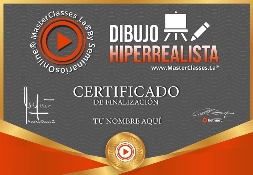Certificado Dibujo Hiperrealista