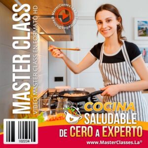 Curso online Cocina Saludable de Cero a Experto con recetas saludables y técnicas básicas de cocina.