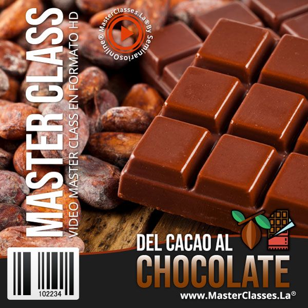 Curso online Del Cacao al Chocolate para aprender el proceso completo de elaboración de chocolates artesanales.