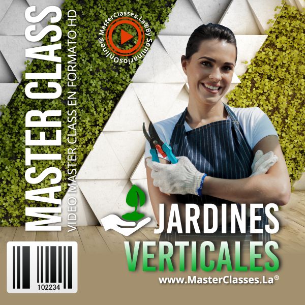 Curso online de Jardines Verticales para aprender diseño, instalación y mantenimiento de muros verdes.