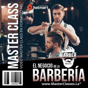 Curso online El Negocio de la Barbería para aprender técnicas de corte masculino, afeitado y gestión de barberías.