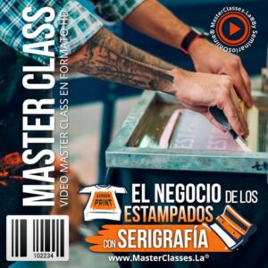 Curso online de serigrafía para aprender técnicas de estampado textil y crear un negocio de impresión personalizada.