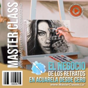Curso El Negocio de los Retratos en Acuarela Desde Cero con acceso inmediato y certificado