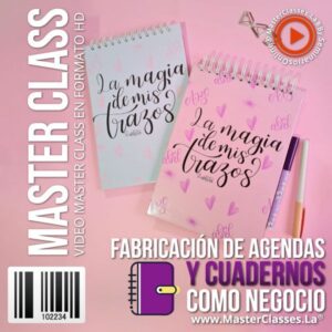 Curso Fabricación de Agendas y Cuadernos como Negocio online con acceso inmediato y certificado.