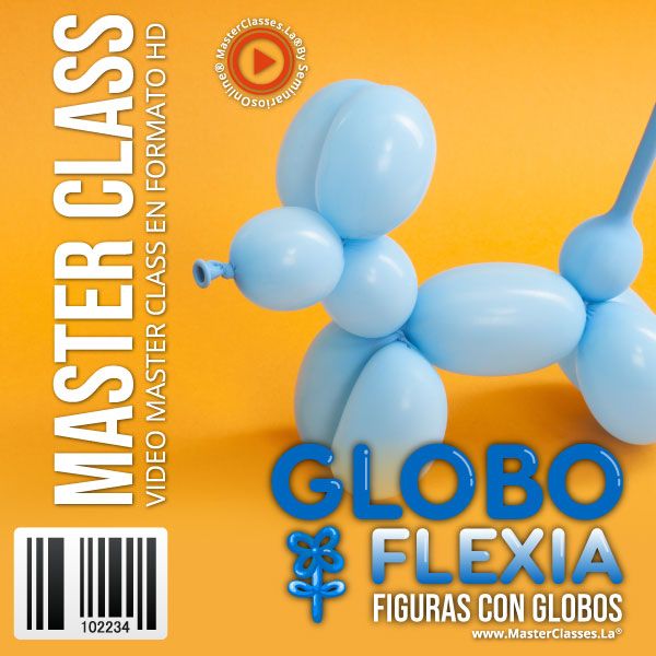 Curso online de Globo Flexia para aprender a crear figuras decorativas con globos paso a paso.