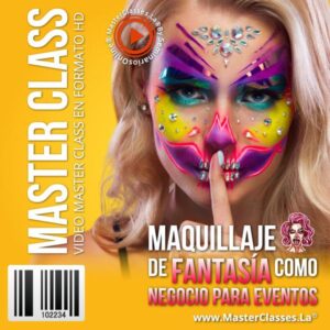 Curso Maquillaje de Fantasía como Negocio para Eventos con acceso inmediato y certificado