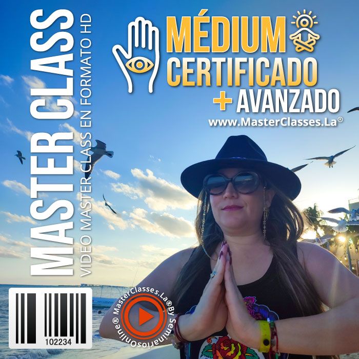 Curso online Medium Certificado + Avanzado para aprender técnicas de mediumnidad, percepción intuitiva y desarrollo espiritual.