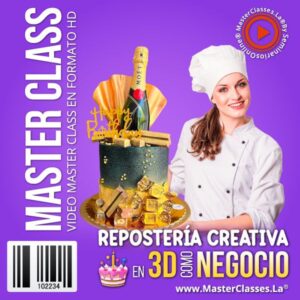 Curso Repostería Creativa en 3D como Negocio con acceso inmediato y certificado.