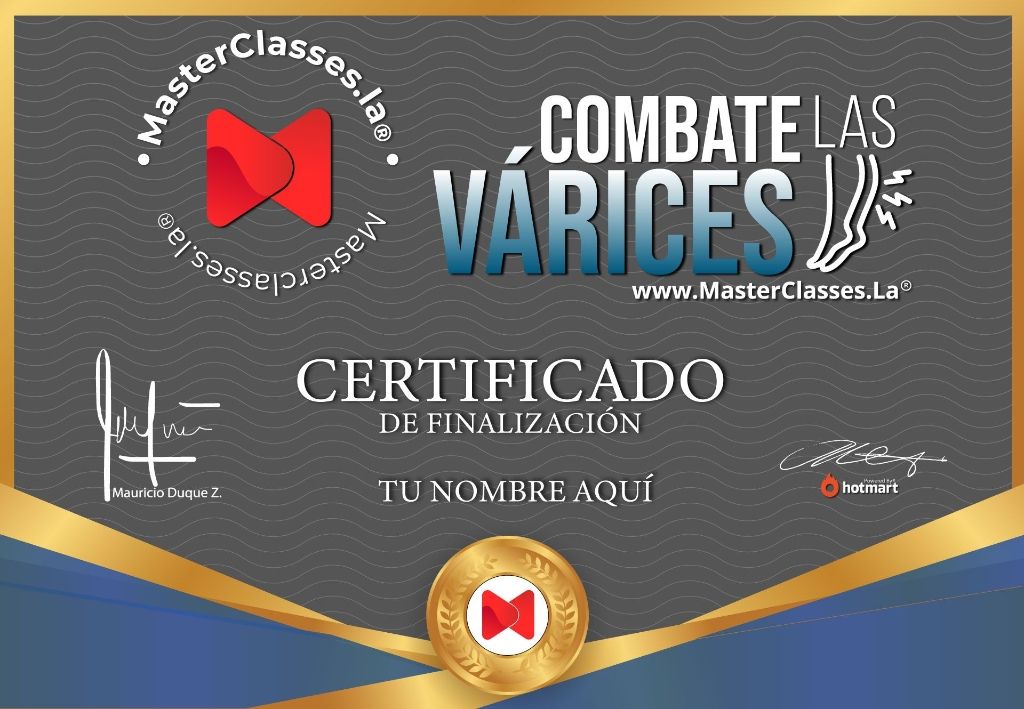 Certificado Combate las Várices