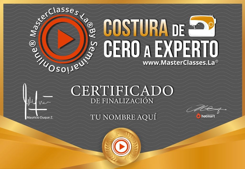 Certificado Costura desde cero